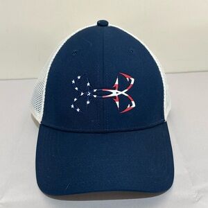 Under Armour Pro Fit M/L Blue Fishing Gear Outdoor Hat